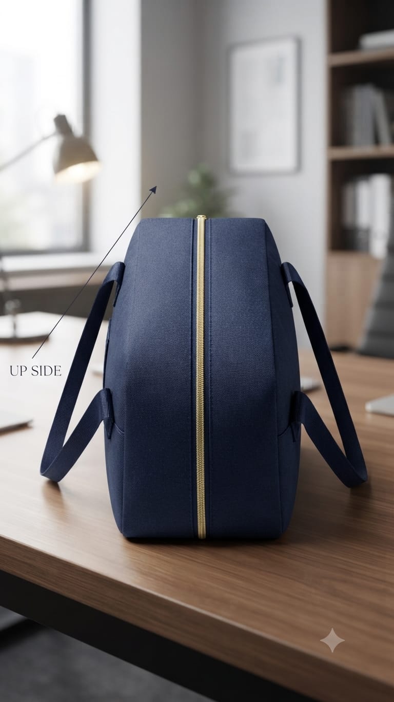 Imported Pure Cotton Lunch Bag | Compact Meal & Storage Organizer for Office, College, School & Travel