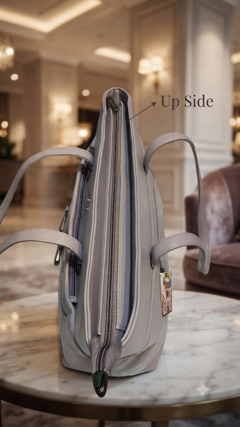 Edge Premium PU Leather Shoulder Bag for Women | Multi-Compartment College, Office, School & Travel Tote