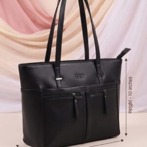 Edge Premium PU Leather Shoulder Bag for Women | Multi-Compartment College, Office, School & Travel Tote