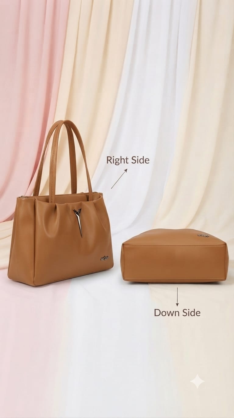 Edge Pure Cotton Shoulder Bag for Women | Multi-Zip College, Office, School & Travel Bag