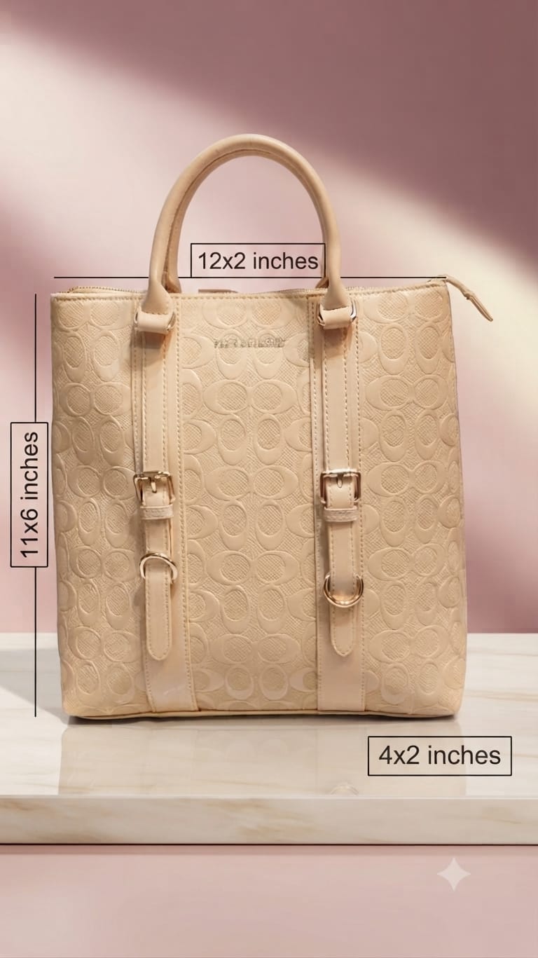 Peris & Classic Premium Pure PU Convertible Handle Backpack | Elegant Multi-Compartment Party Bag
