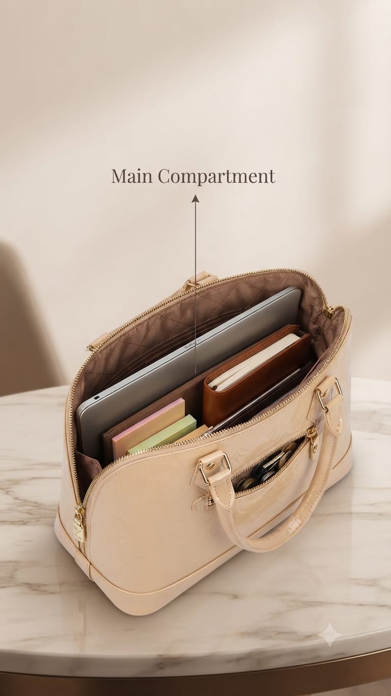 Peris & Classic Premium Pure PU Convertible Handle Backpack | Elegant Multi-Compartment Party Bag