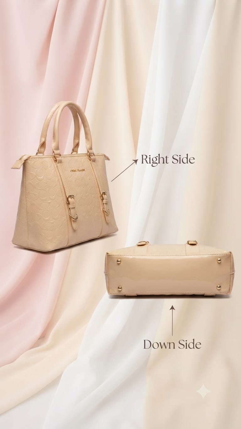 Peris & Classic Premium Pure PU Convertible Handle Backpack | Elegant Multi-Compartment Party Bag