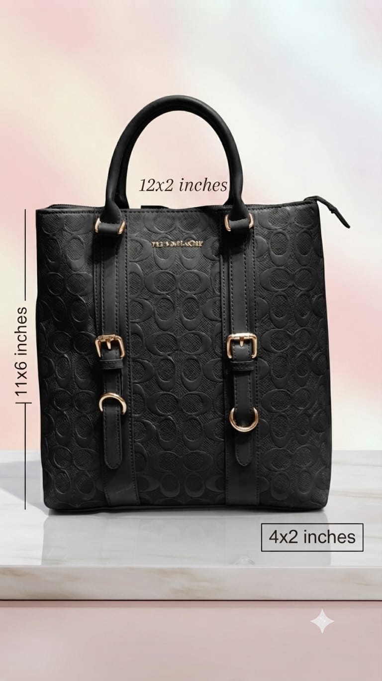 Peris & Classic Premium Pure PU Convertible Handle Backpack | Elegant Multi-Compartment Party Bag