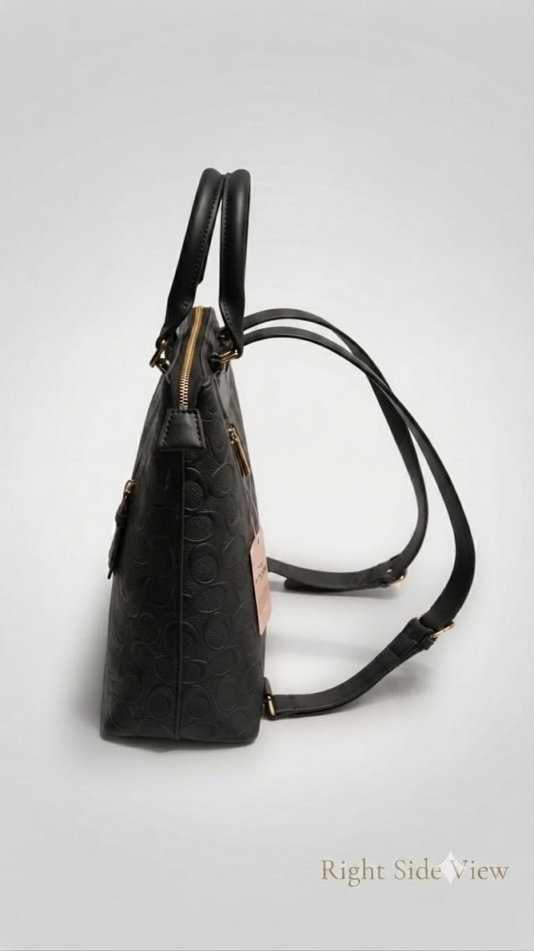Peris & Classic Premium Pure PU Convertible Handle Backpack | Elegant Multi-Compartment Party Bag