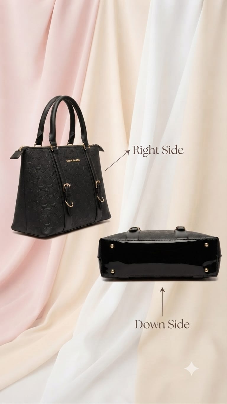 Peris & Classic Premium Pure PU Convertible Handle Backpack | Elegant Multi-Compartment Party Bag