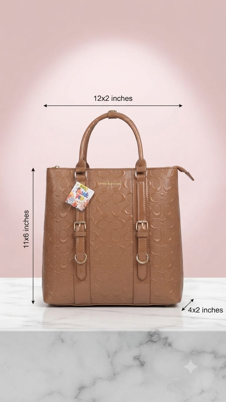 Peris & Classic Premium Pure PU Convertible Handle Backpack | Elegant Multi-Compartment Party Bag