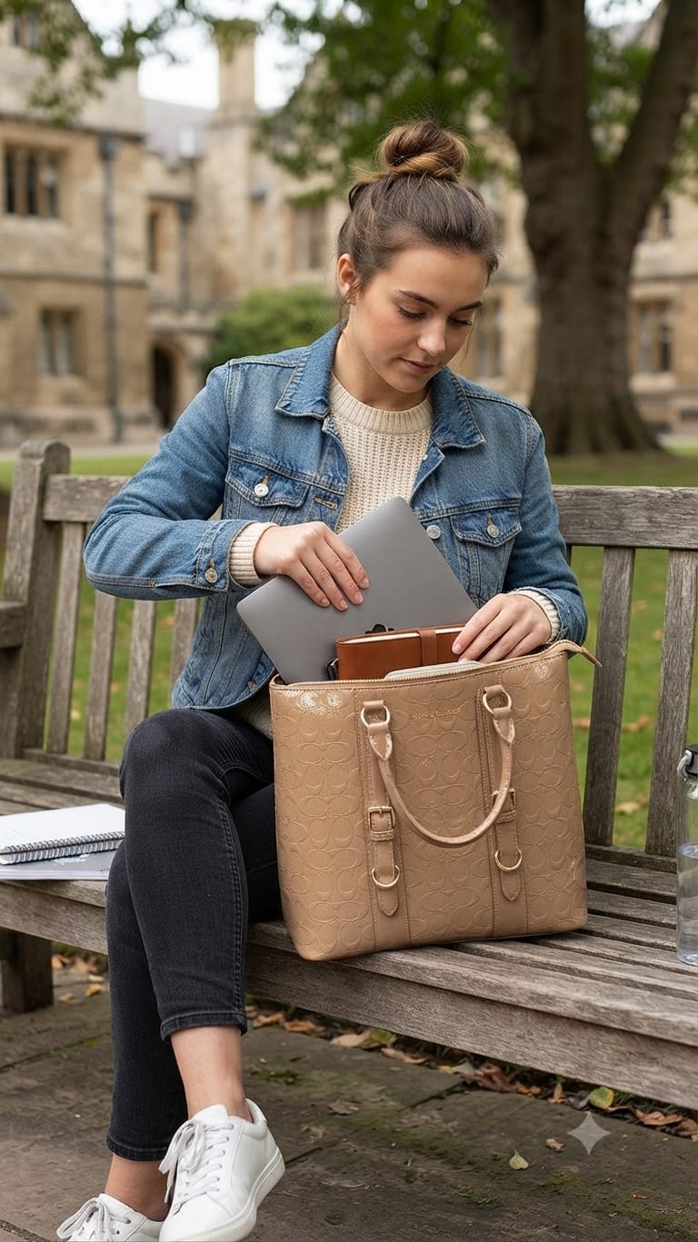 Peris & Classic Premium Pure PU Convertible Handle Backpack | Elegant Multi-Compartment Party Bag