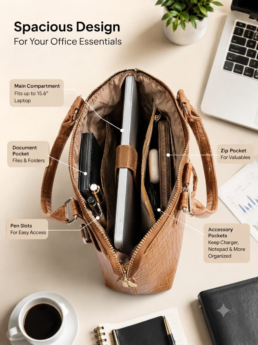Peris & Classic Premium Pure PU Convertible Handle Backpack | Elegant Multi-Compartment Party Bag
