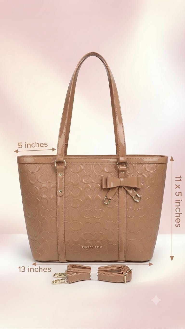 Perris & Classic Premium PU Leather Shoulder Bag for Women | Multi-Compartment College, Office & Party Tote