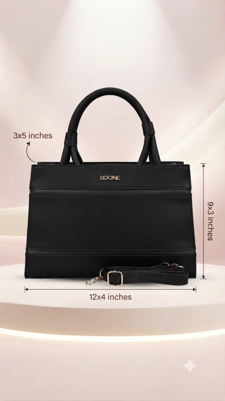 EDONE Premium PU Leather Handbag for Women | Elegant Multi-Compartment Party Bag