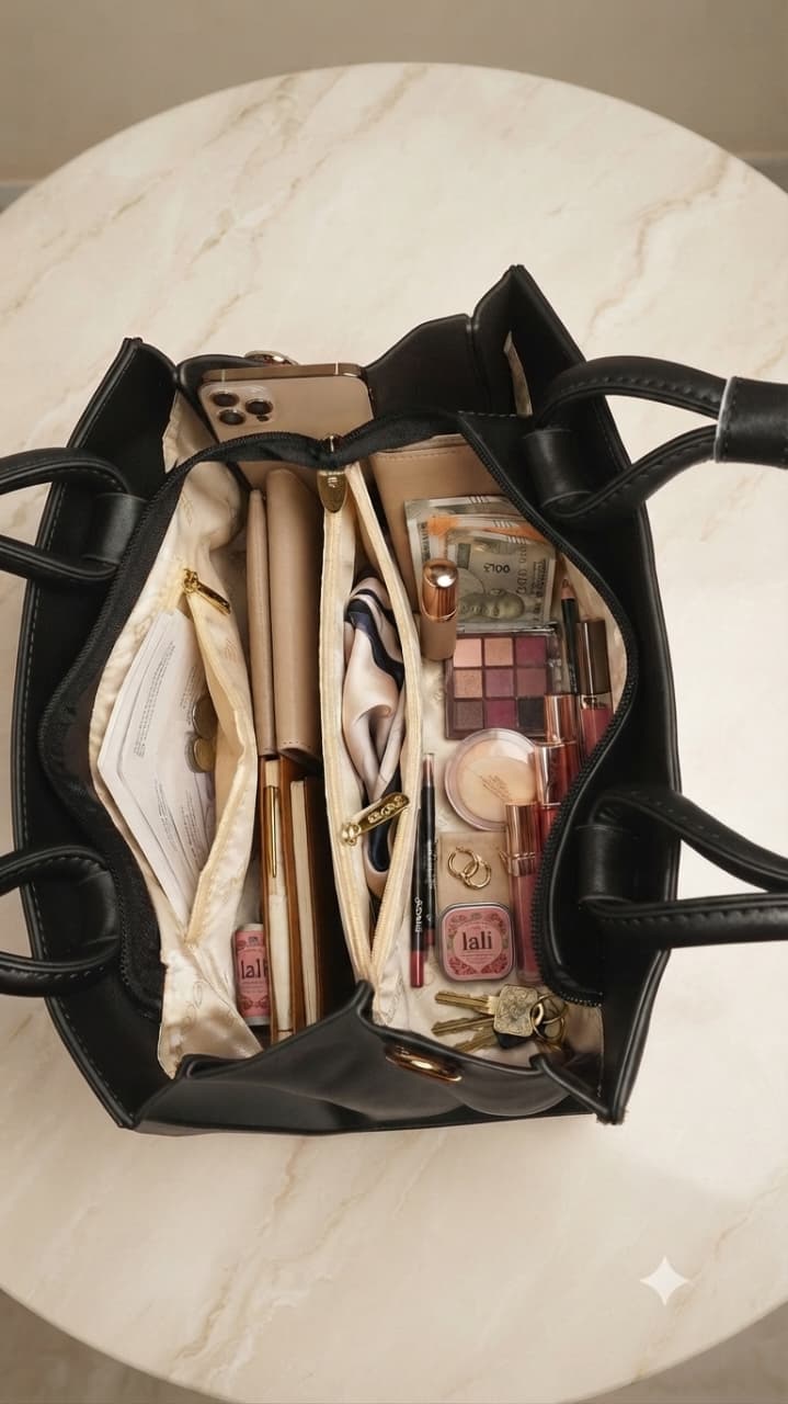 EDONE Premium PU Leather Handbag for Women | Elegant Multi-Compartment Party Bag