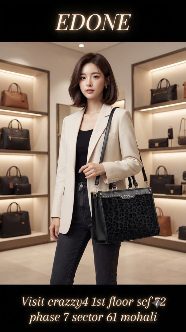 EDONE Premium PU Leather Handbag for Women | Elegant Multi-Compartment Party Bag