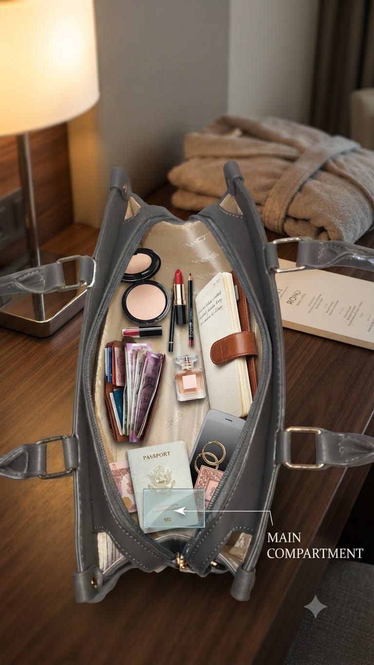 EDONE Premium PU Leather Handbag for Women | Elegant Multi-Compartment Party Bag