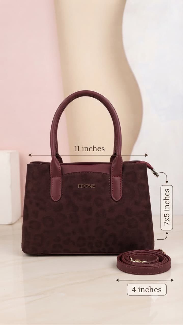 EDONE Premium PU Leather Handbag for Women | Elegant Multi-Compartment Party Bag