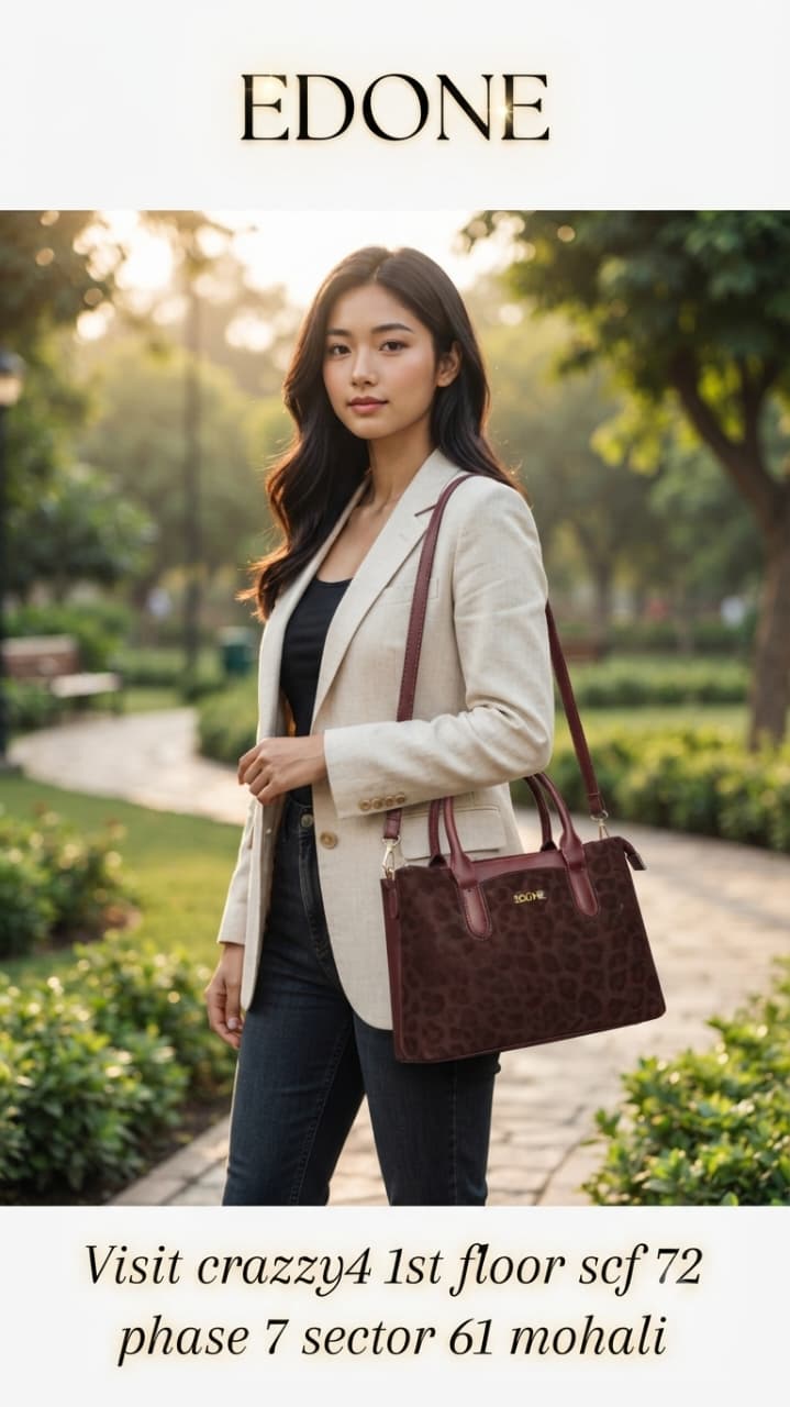 EDONE Premium PU Leather Handbag for Women | Elegant Multi-Compartment Party Bag