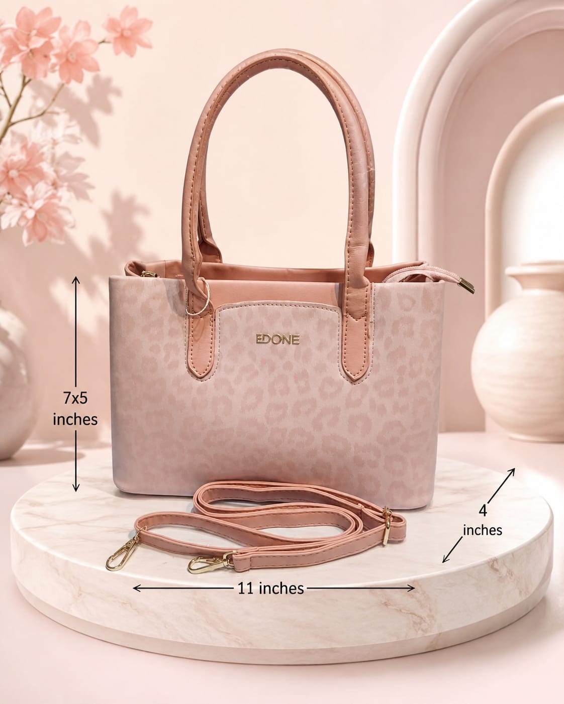 EDONE Premium PU Leather Handbag for Women | Elegant Multi-Compartment Party Bag