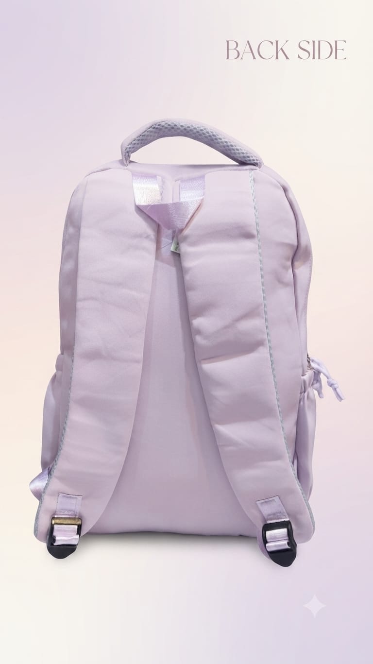 Imported Pure Cotton Backpack for Women & Girls | Multi-Compartment School & College Bag