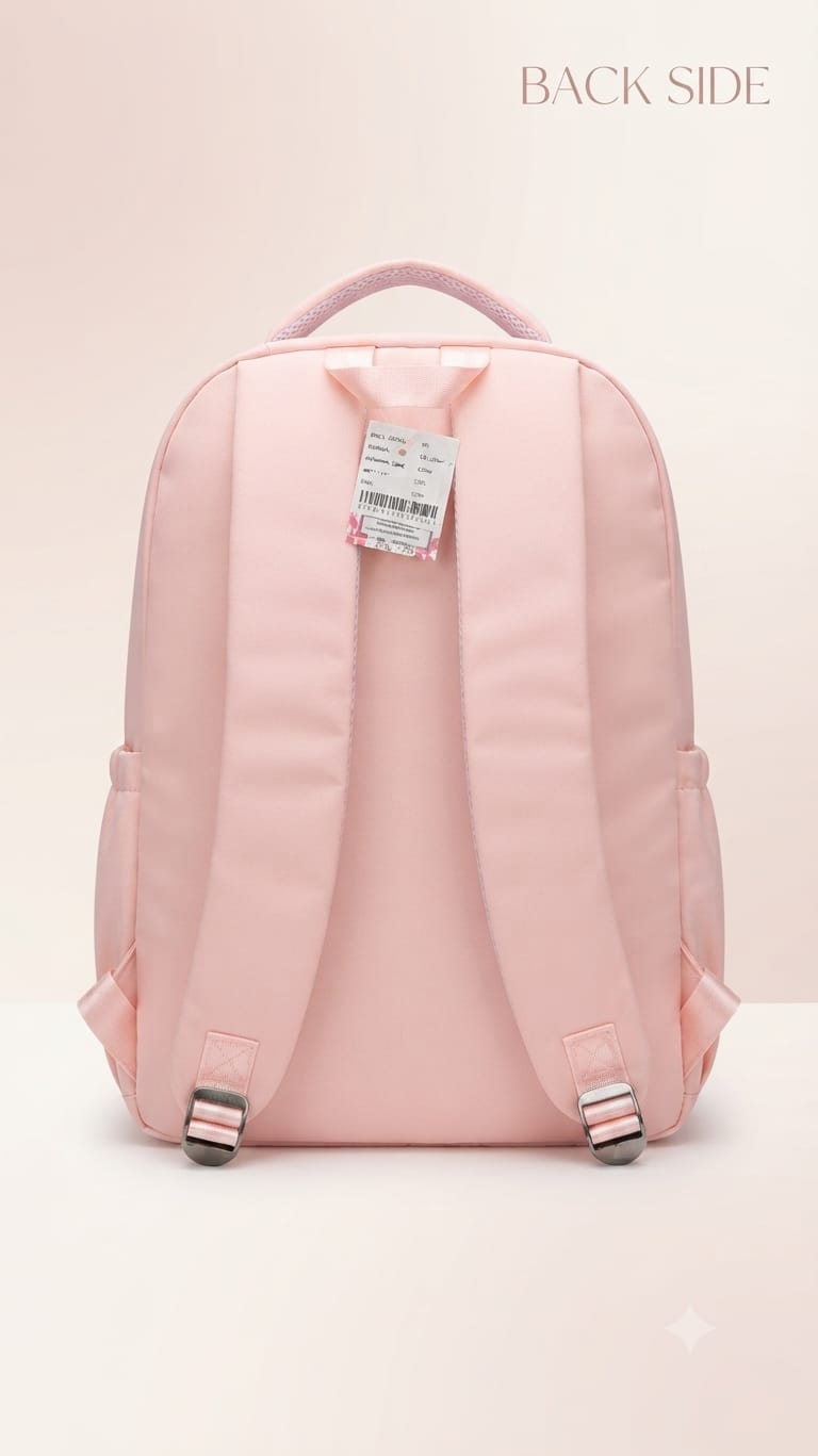 Imported Pure Cotton Backpack for Women & Girls | Multi-Compartment School & College Bag