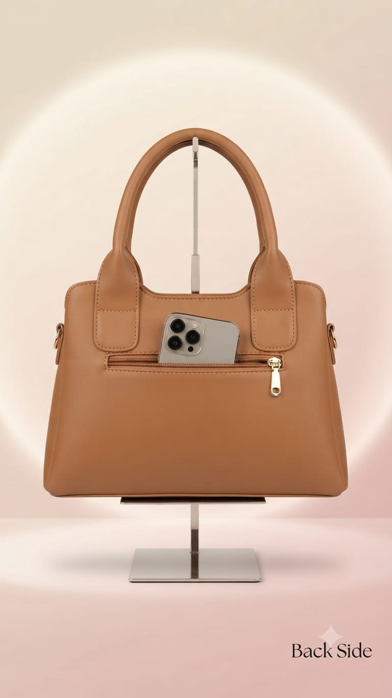 EDONE Premium PU Leather Handbag for Women | Multi-Compartment Casual Tote & Shoulder Bag