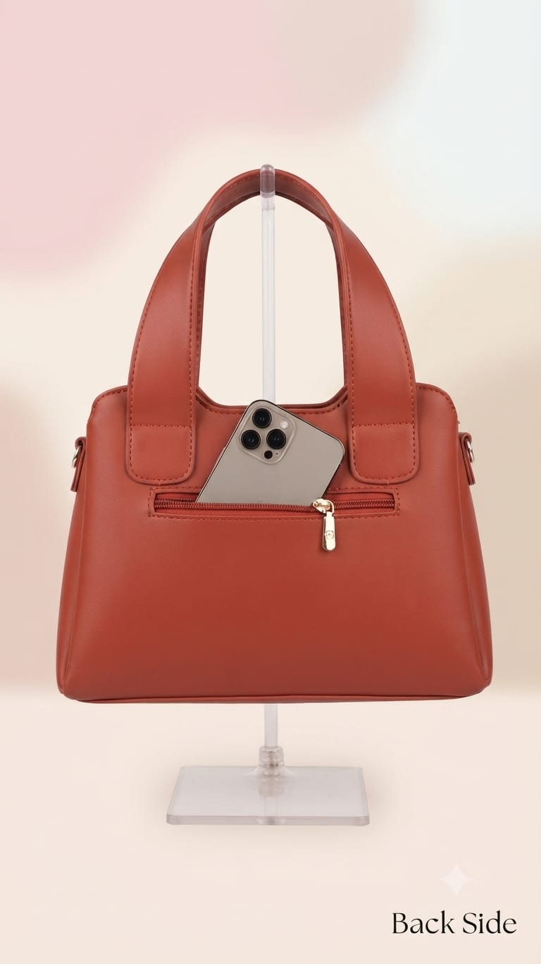 EDONE Premium PU Leather Handbag for Women | Multi-Compartment Casual Tote & Shoulder Bag