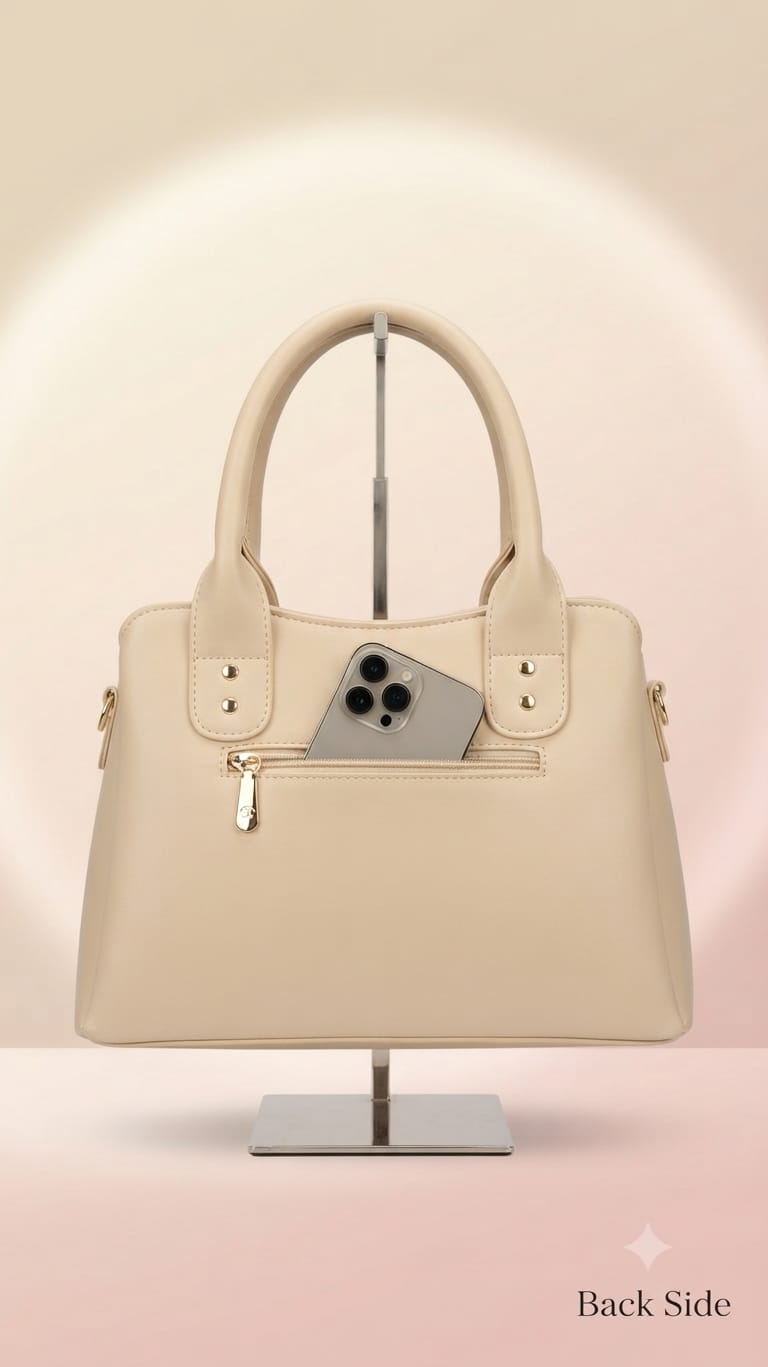 EDONE Premium PU Leather Handbag for Women | Multi-Compartment Casual Tote & Shoulder Bag