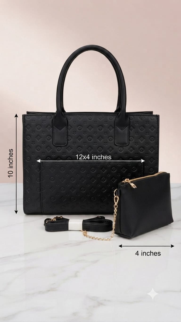 ADS & Perrise Premium PU Leather Handbag for Women | Elegant Multi-Compartment Party Bag