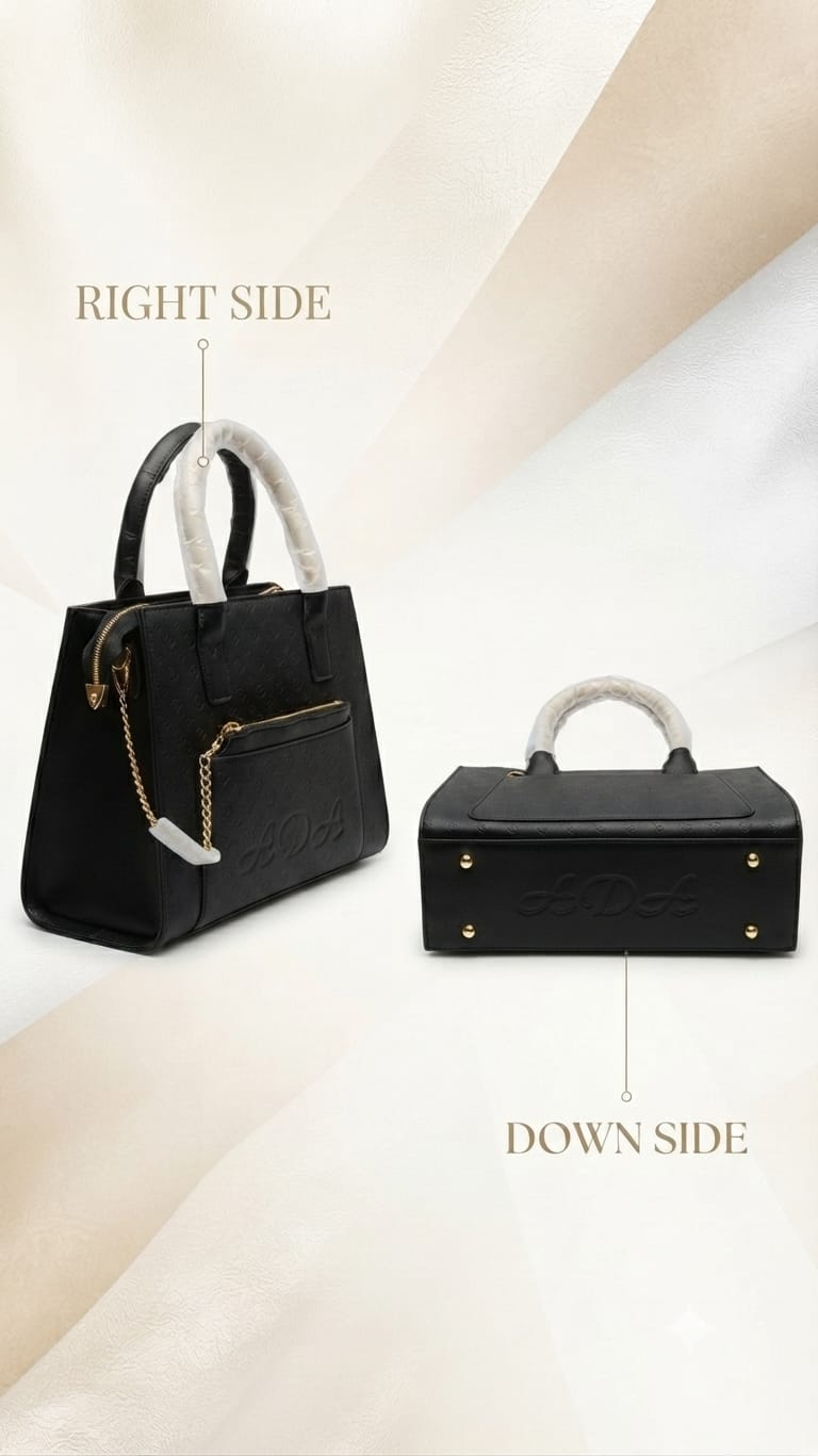 ADS & Perrise Premium PU Leather Handbag for Women | Elegant Multi-Compartment Party Bag