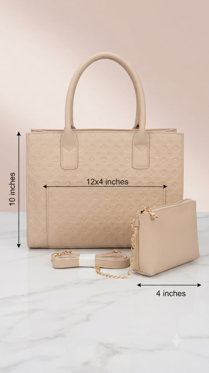 ADS & Perrise Premium PU Leather Handbag for Women | Elegant Multi-Compartment Party Bag