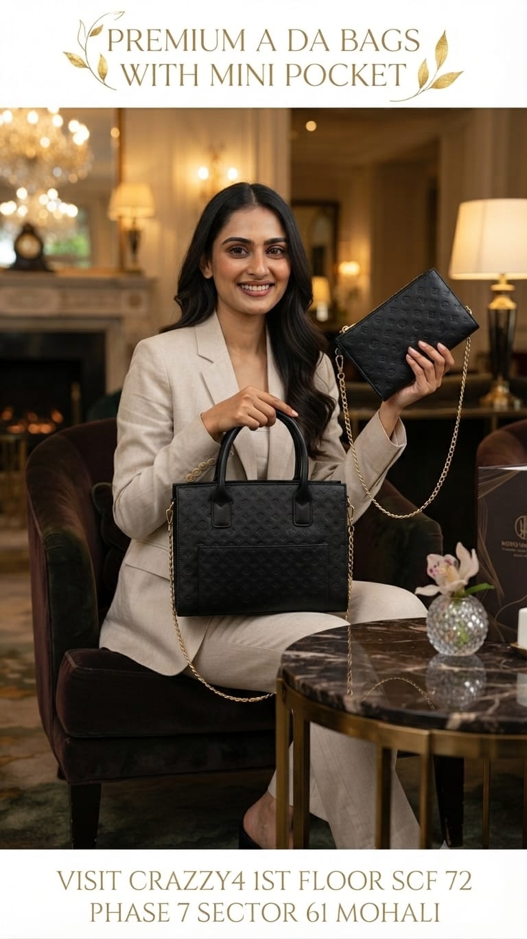 ADS & Perrise Premium PU Leather Handbag for Women | Elegant Multi-Compartment Party Bag