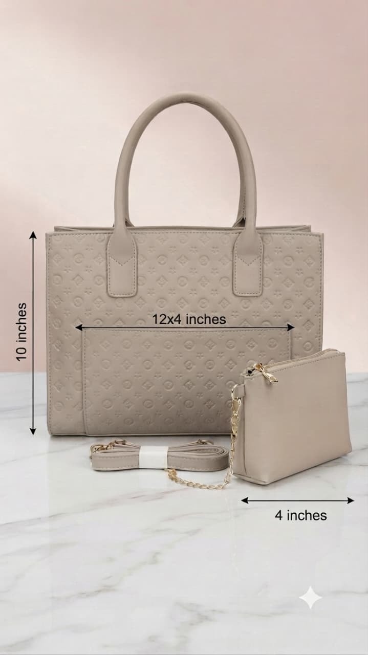 ADS & Perrise Premium PU Leather Handbag for Women | Elegant Multi-Compartment Party Bag