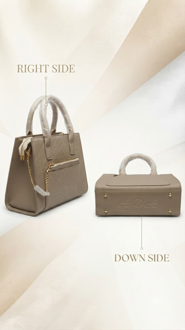 ADS & Perrise Premium PU Leather Handbag for Women | Elegant Multi-Compartment Party Bag