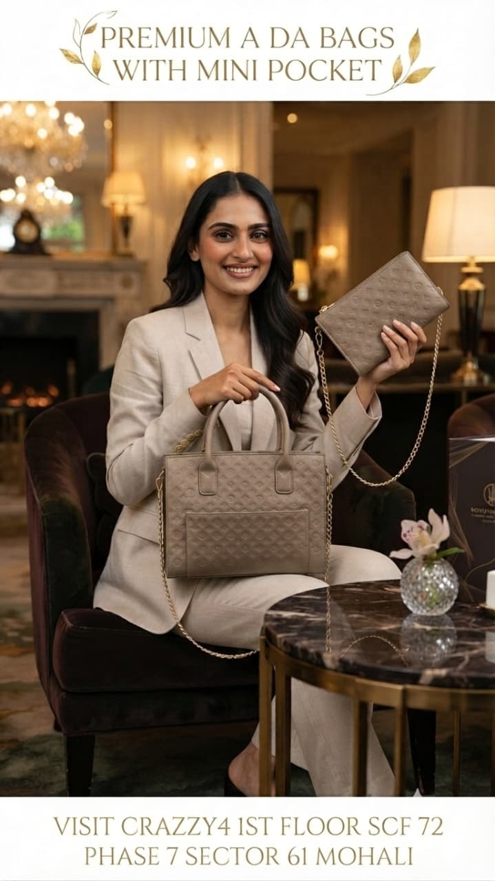 ADS & Perrise Premium PU Leather Handbag for Women | Elegant Multi-Compartment Party Bag