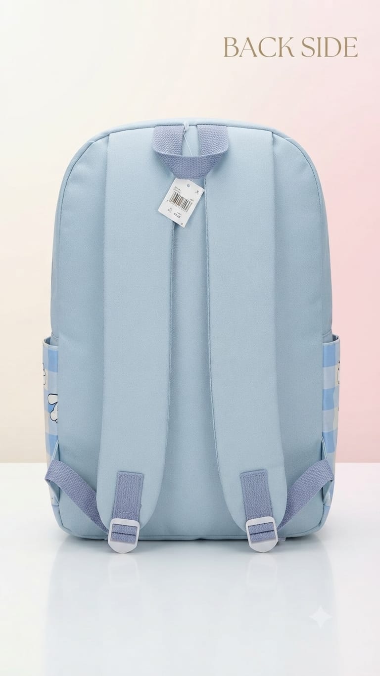 Imported Pure Cotton Backpack for Women & Girls | Multi-Compartment School & College Bag