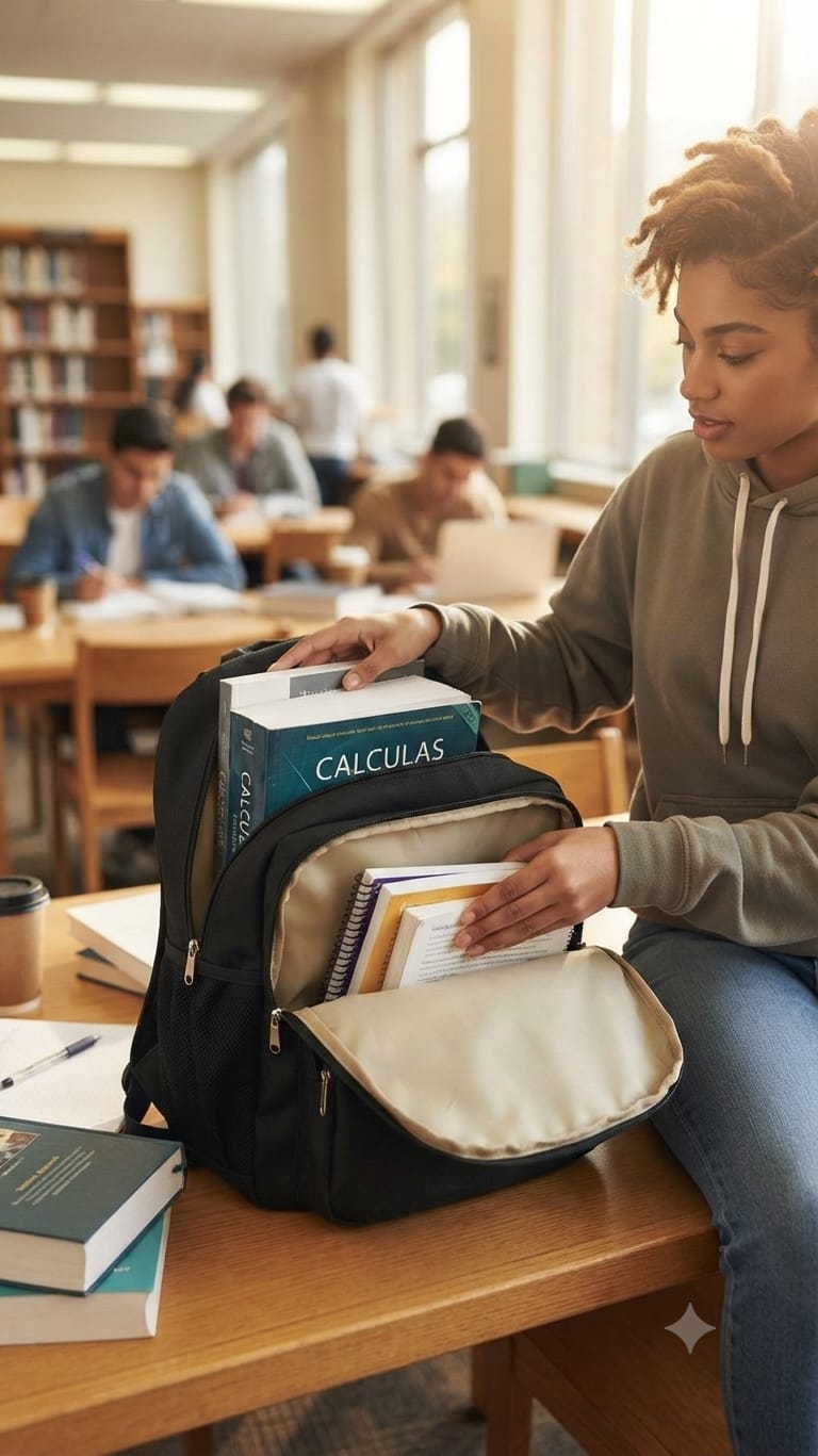 Imported Pure Cotton Backpack for Women & Girls | Multi-Compartment School & College Bag