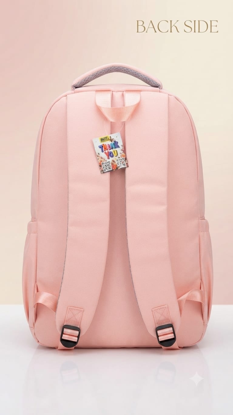 Imported Pure Cotton Backpack for Women & Girls | Multi-Compartment School & College Bag