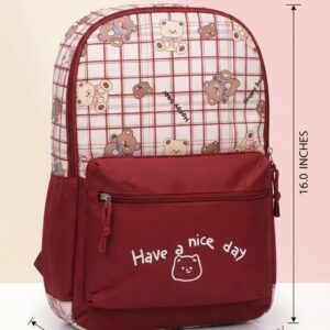 Imported Pure Cotton Backpack for Women & Girls | Multi-Compartment School & College Bag