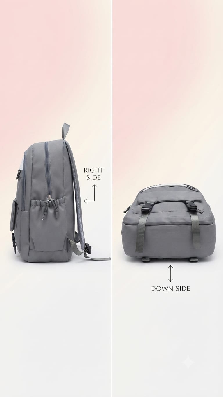 Imported Pure Cotton Backpack for Women & Girls | Stylish Multi-Pocket School & College Travel Bag