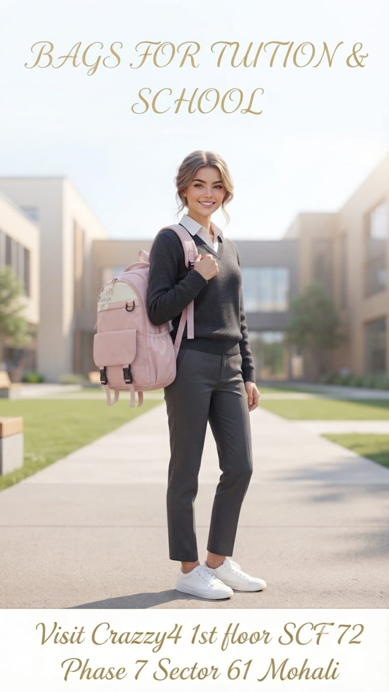 Imported Pure Cotton Backpack for Women & Girls | Stylish Multi-Pocket School & College Travel Bag