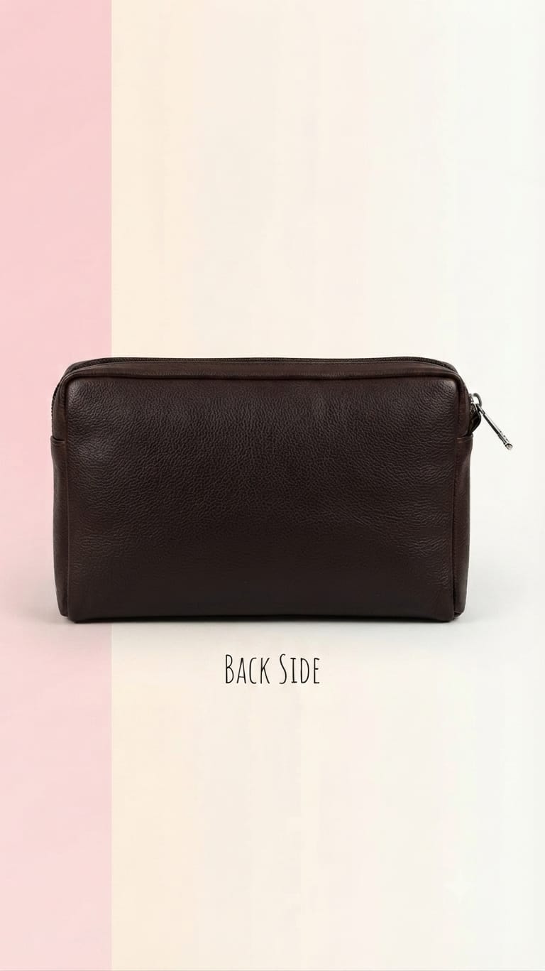 Edge Men's PU Leather Shagun & Cash Kit | Multi-Zip Organizer Pouch for Weddings & Office