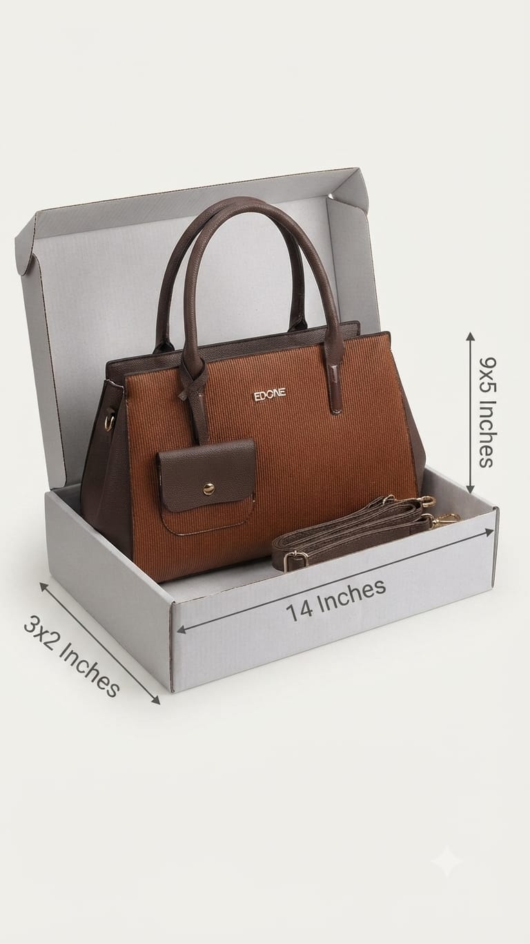 EDONE Premium PU Leather Party Handbag with Strap | Elegant All-Occasion Crossbody & Tote