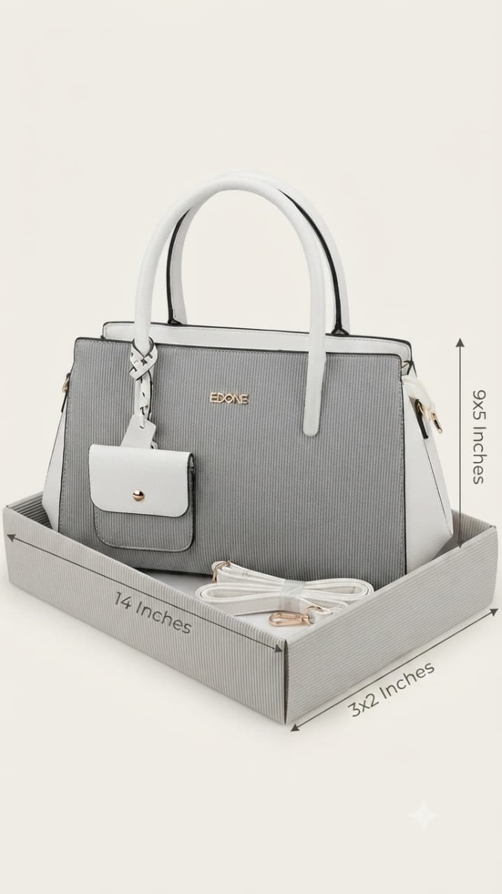 EDONE Premium PU Leather Party Handbag with Strap | Elegant All-Occasion Crossbody & Tote