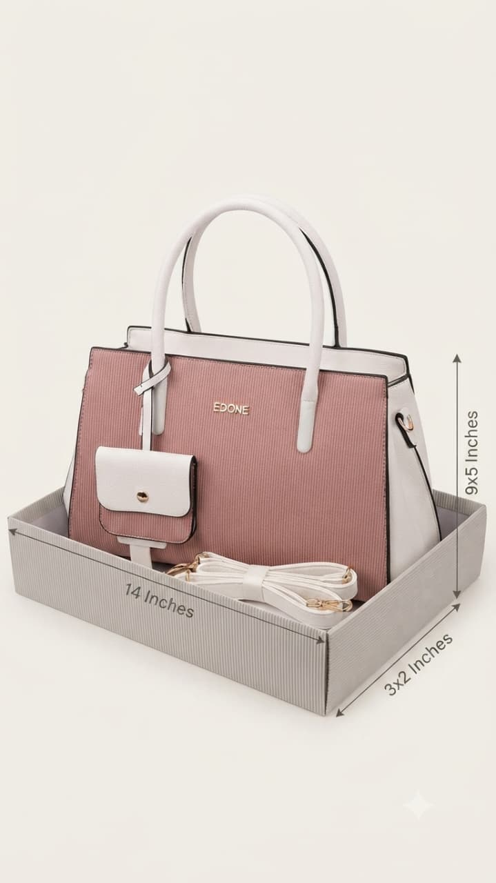 EDONE Premium PU Leather Party Handbag with Strap | Elegant All-Occasion Crossbody & Tote