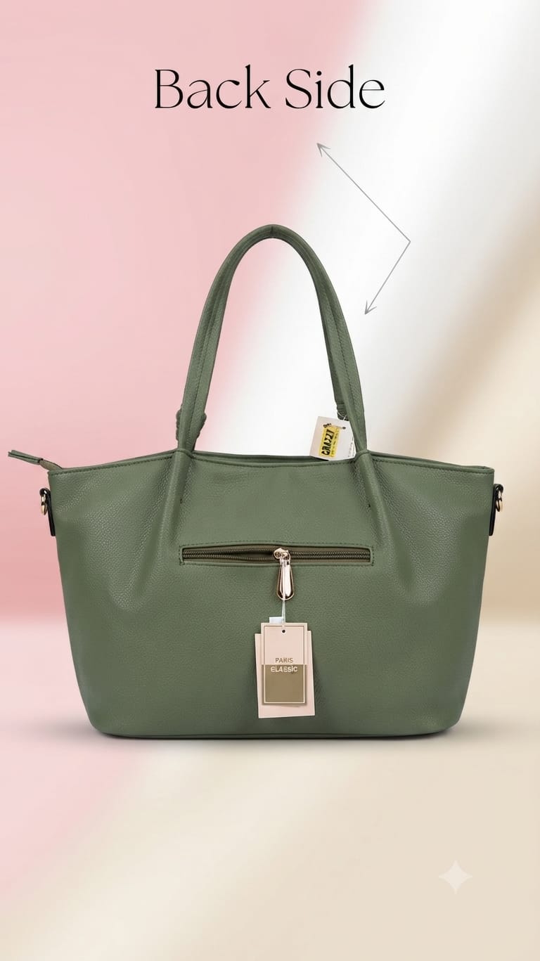 Peris & Classic Premium PU Leather Standing Tote Bag | Multi-Compartment College, Office & Travel Bag