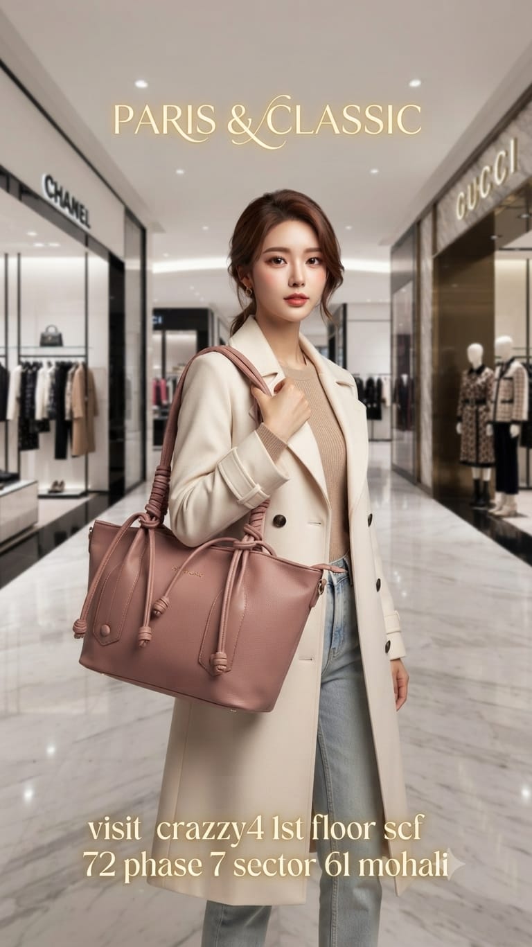 Peris & Classic Premium PU Leather Standing Tote Bag | Multi-Compartment College, Office & Travel Bag