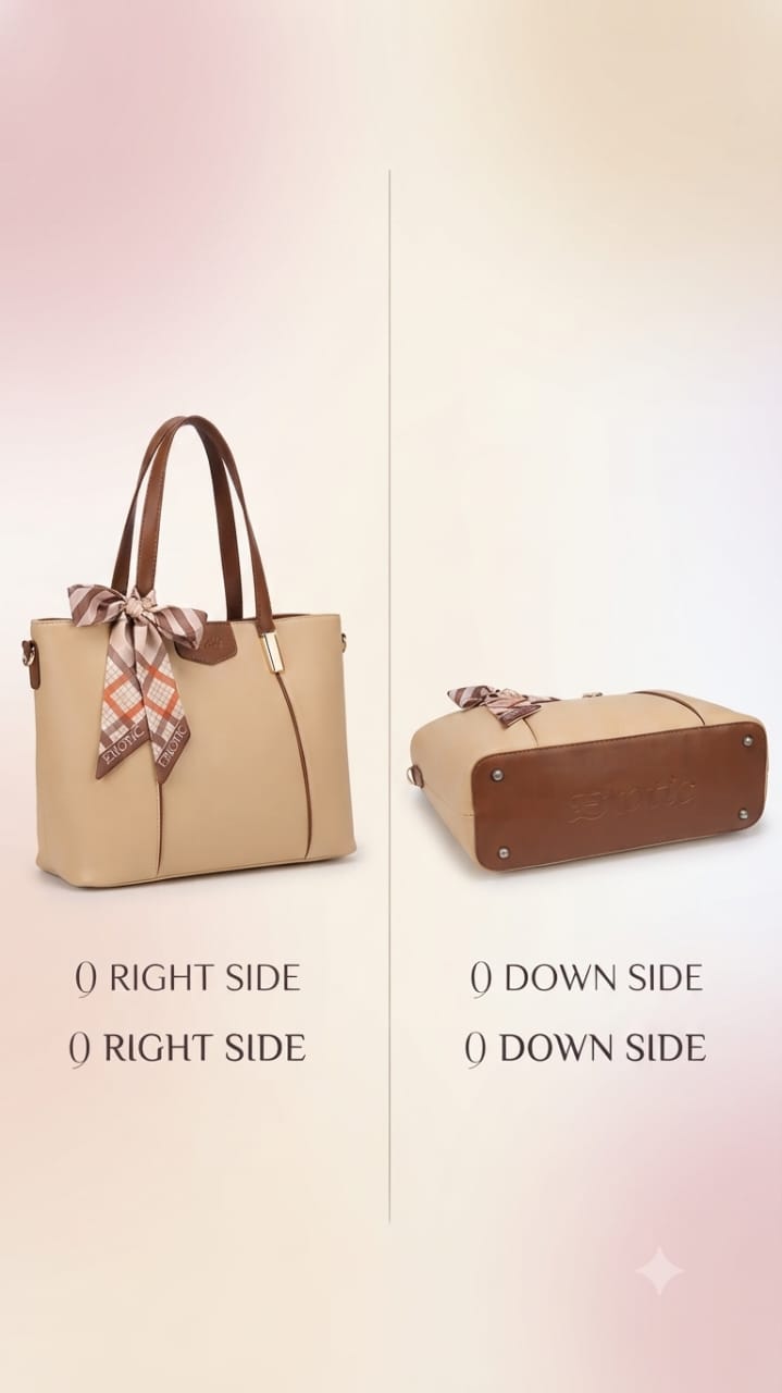 Exotic Premium Soft PU Leather Tote Bag | Spacious Multi-Compartment College, Office & Travel Shoulder Bag