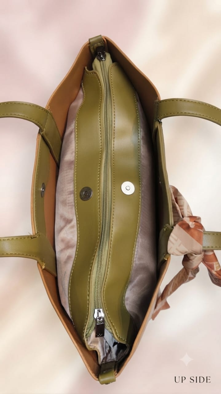 Exotic Premium Soft PU Leather Tote Bag | Spacious Multi-Compartment College, Office & Travel Shoulder Bag