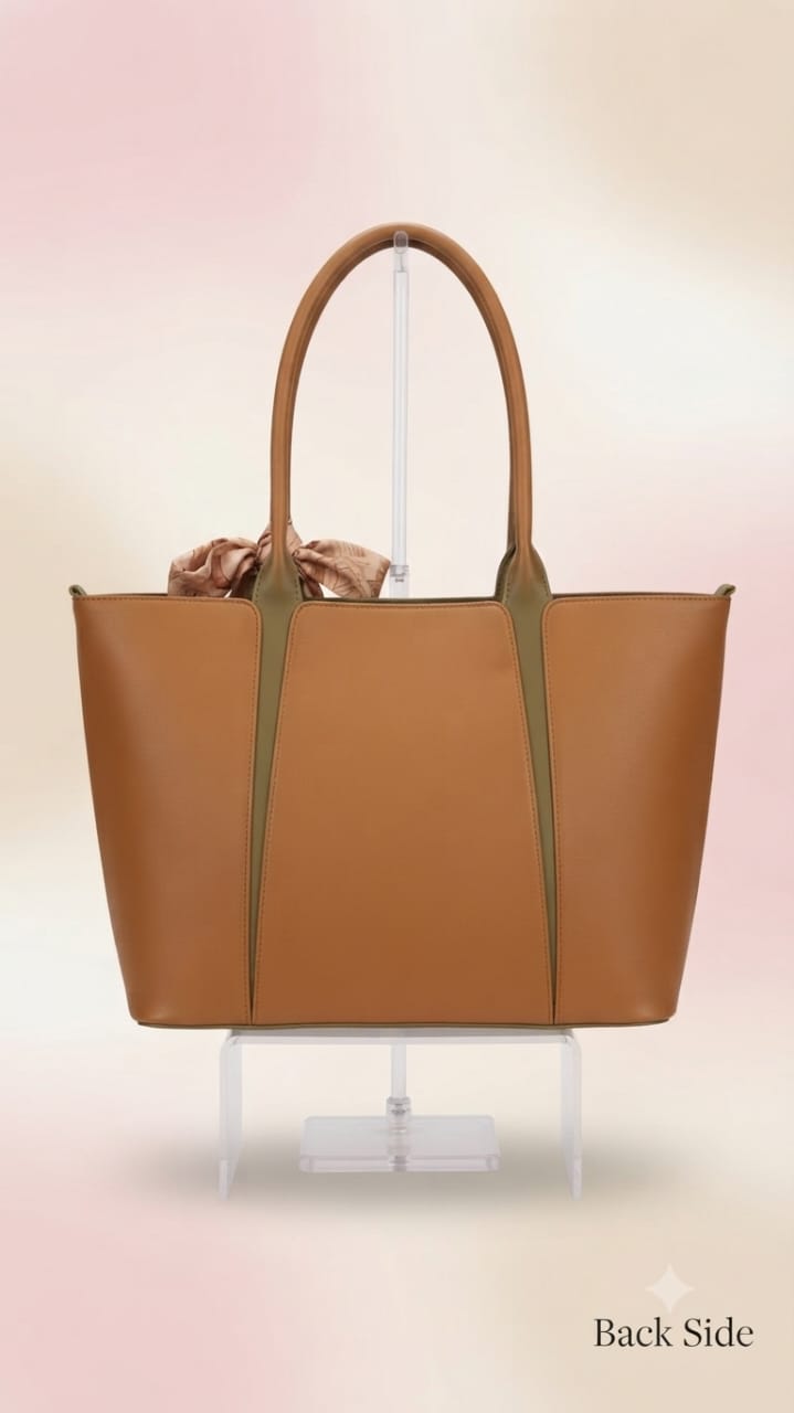Exotic Premium Soft PU Leather Tote Bag | Spacious Multi-Compartment College, Office & Travel Shoulder Bag