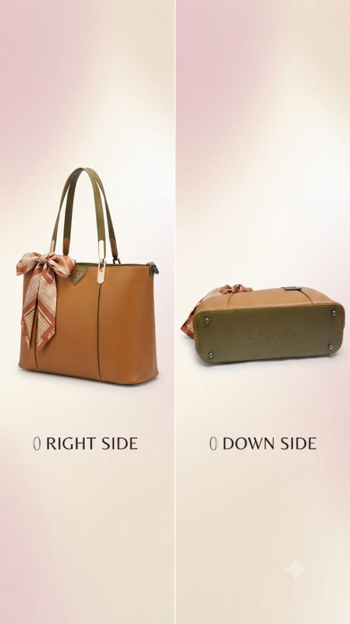 Exotic Premium Soft PU Leather Tote Bag | Spacious Multi-Compartment College, Office & Travel Shoulder Bag