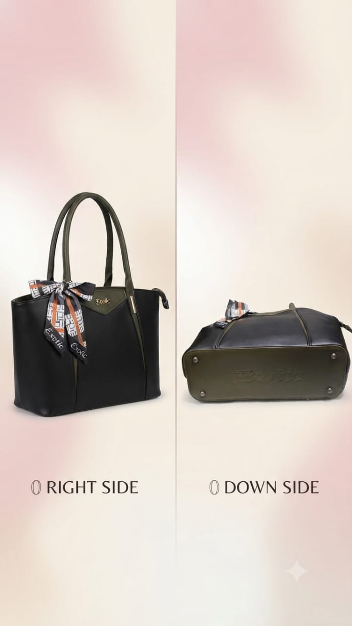 Exotic Premium Soft PU Leather Tote Bag | Spacious Multi-Compartment College, Office & Travel Shoulder Bag
